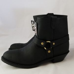 Double H Leather Motorcycle Boots Size 9